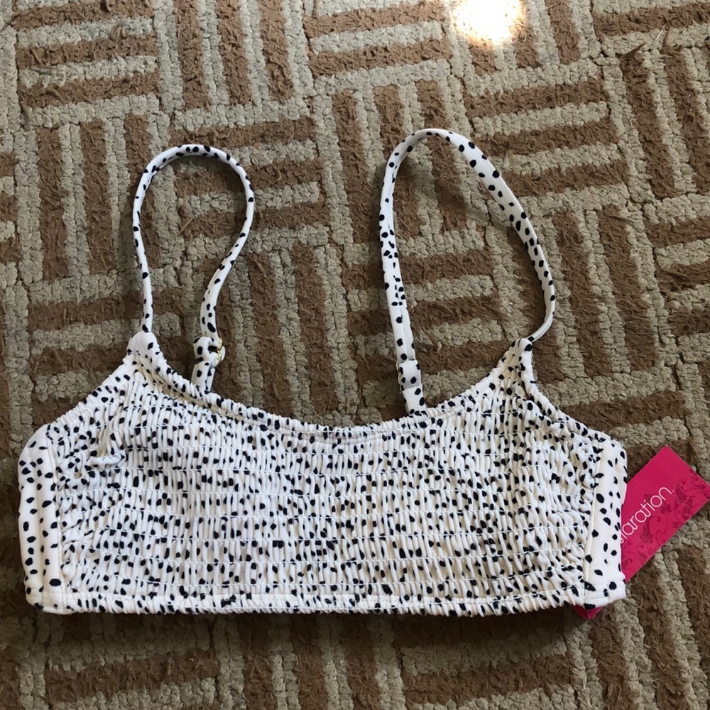 Girls small black and white bikini